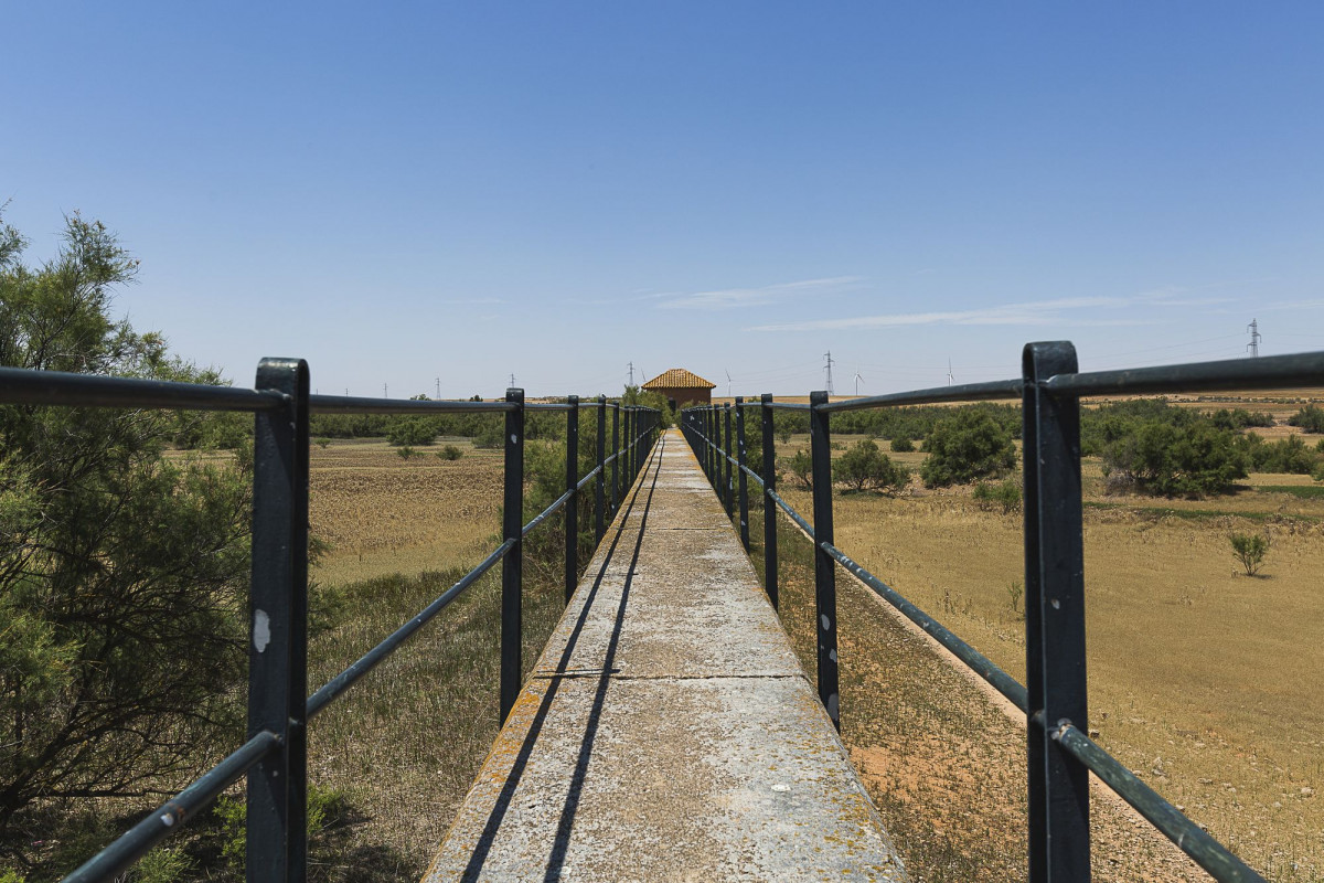 El embalse de Almochuel, en verano