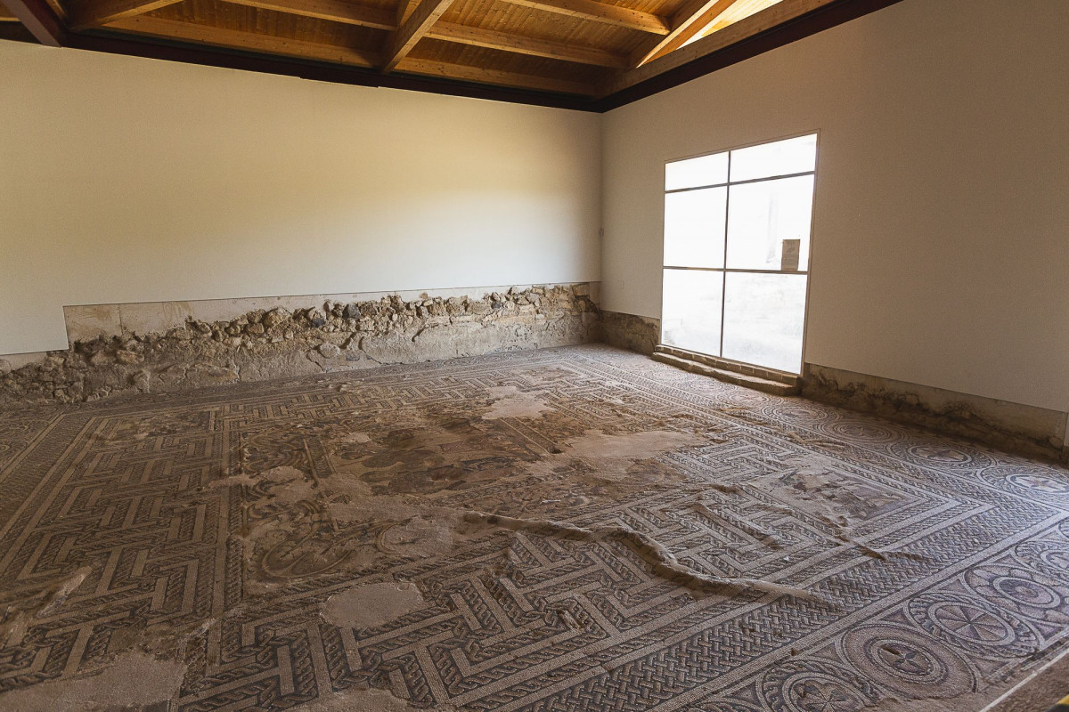 Pavimentos mosaico De la Villa romana de Azuara
